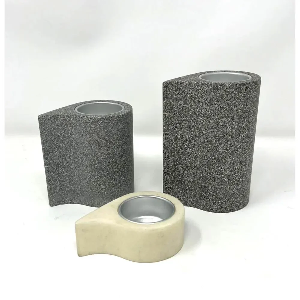 ONLY 3 PartyLite Stone Puzzle Stepped Tealight Candle Holders P7982 Set of 3‎ - Picture 5 of 5